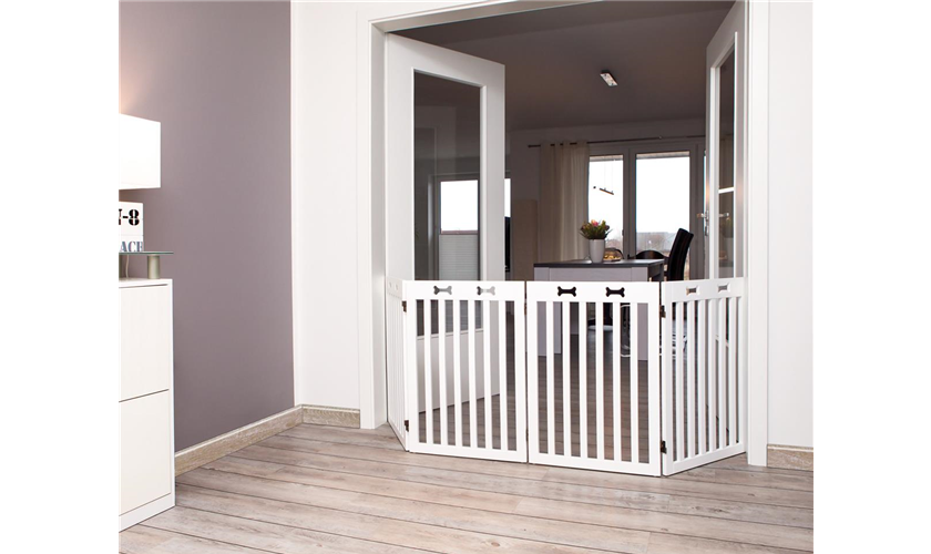 Hunde-Absperrgitter, 4-teilig Art.-Nr.: 39457, Maße: 60–160 × 75 cm