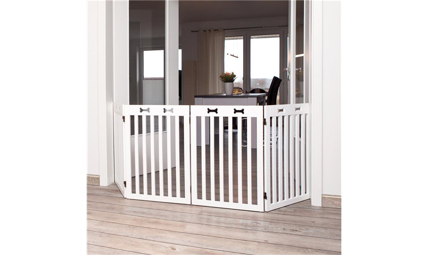 Hunde-Absperrgitter, 4-teilig Art.-Nr.: 39457, Maße: 60–160 × 75 cm