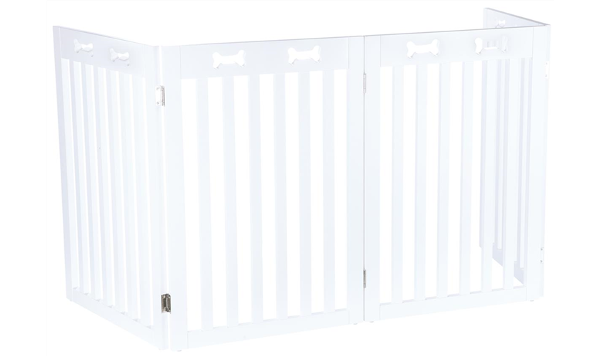 Hunde-Absperrgitter, 4-teilig Art.-Nr.: 39457, Maße: 60–160 × 75 cm