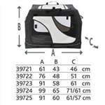 Hundebox Vario Art.-Nr.: 39721, Größe S, Maße: 61 x 43 × 46 cm