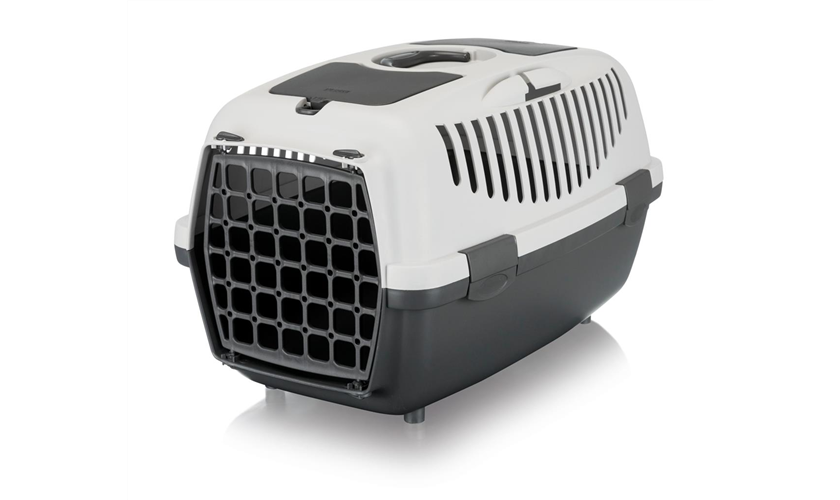 Transportbox Capri 2 Art.-Nr.: 39821, Größe: XS–S, Maße: 37 × 34 × 55 cm, bis zu: 8 kg, dunkelgrau/hellgrau