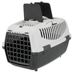 Transportbox Capri 2 Art.-Nr.: 39821, Größe: XS–S, Maße: 37 × 34 × 55 cm, bis zu: 8 kg, dunkelgrau/hellgrau