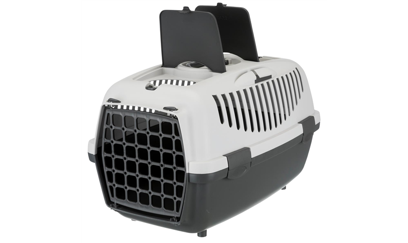 Transportbox Capri 2 Art.-Nr.: 39821, Größe: XS–S, Maße: 37 × 34 × 55 cm, bis zu: 8 kg, dunkelgrau/hellgrau