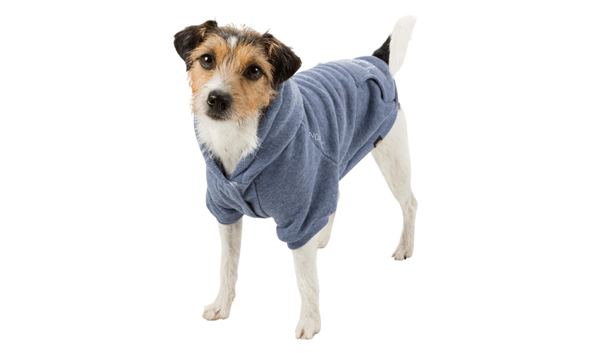 Hundepulli BE NORDIC Hoodie Flensburg Art.-Nr.: 67487, Größe M, Bauchumfang 70 cm, Rückenlänge 50 cm, blau