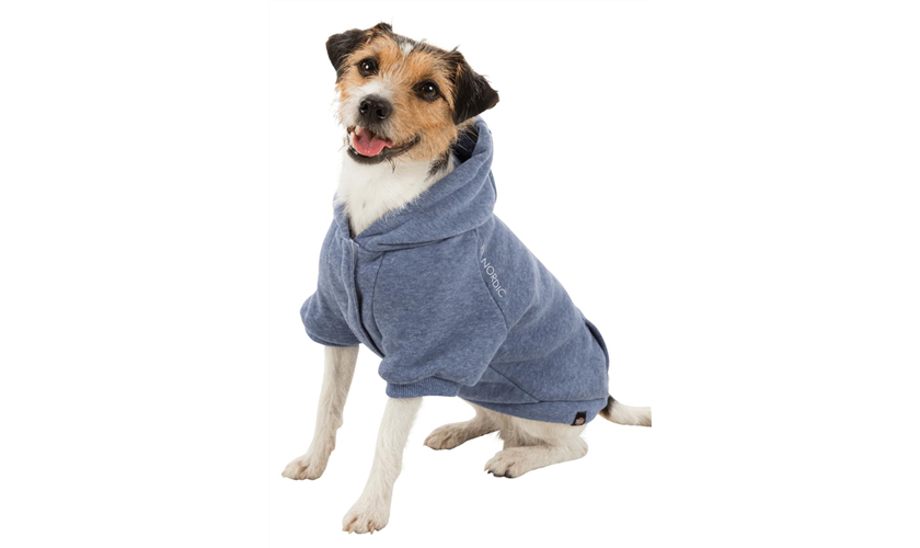 Hundepulli BE NORDIC Hoodie Flensburg Art.-Nr.: 67487, Größe M, Bauchumfang 70 cm, Rückenlänge 50 cm, blau