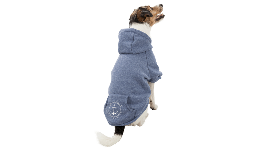 Hundepulli BE NORDIC Hoodie Flensburg Art.-Nr.: 67487, Größe M, Bauchumfang 70 cm, Rückenlänge 50 cm, blau