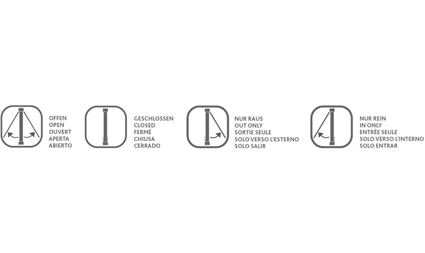 4-Wege Freilauftür, elektromagnetisch Art.-Nr.: 3869, Maße: 21,1 × 24,4 cm