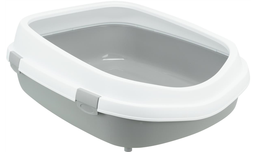 Katzentoilette Primo XXL Art.-Nr.: 40174, Maße: 56 × 25 × 71 cm, grau/weiß