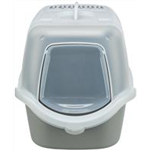 Katzentoilette Vico Open Top, mit Haube Art.-Nr.: 40341, Maße: 40 × 40 × 56 cm, blau/weiß