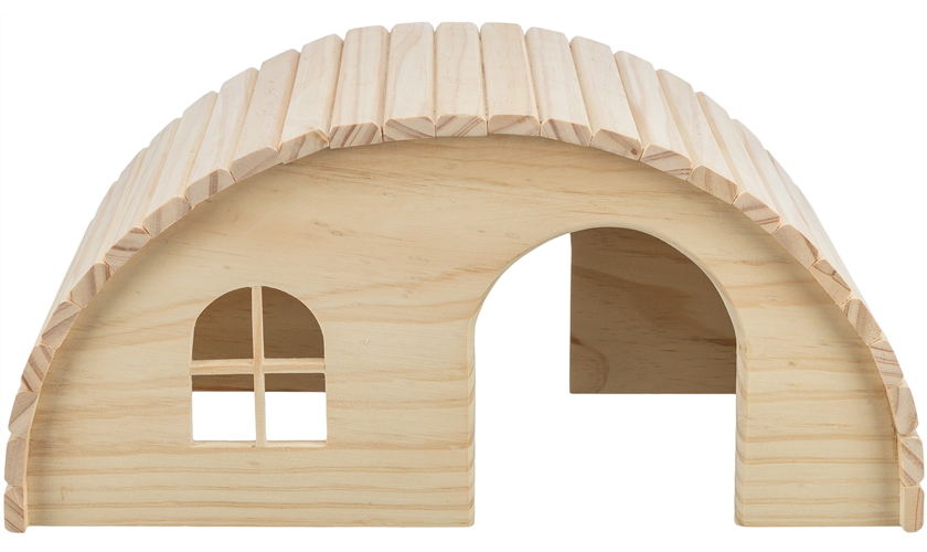 Holzhaus Art.-Nr.: 61273, Maße: 42 x 20 × 25 cm, für z. B. Meerschweinchen, Zwergkaninchen