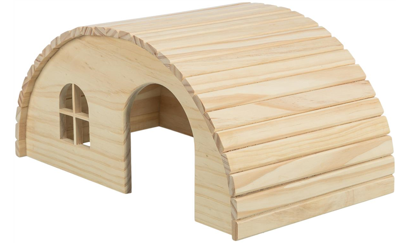 Holzhaus Art.-Nr.: 61273, Maße: 42 x 20 × 25 cm, für z. B. Meerschweinchen, Zwergkaninchen