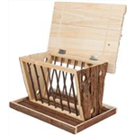 Heuraufe zum Aufstellen Art.-Nr.: 61805, Maße: 40 × 22 × 30 cm, für z. B.: Meerschweinchen, Kaninchen