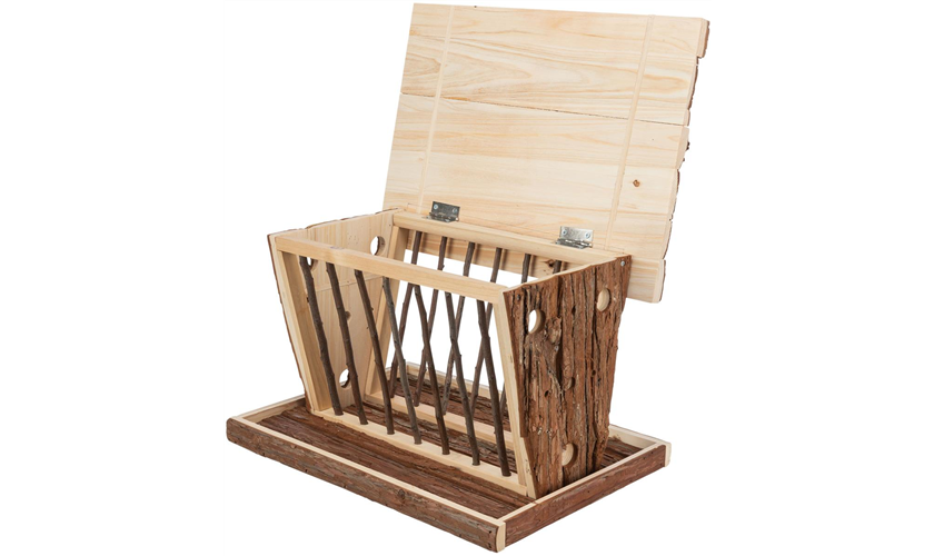 Heuraufe zum Aufstellen Art.-Nr.: 61805, Maße: 40 × 22 × 30 cm, für z. B.: Meerschweinchen, Kaninchen