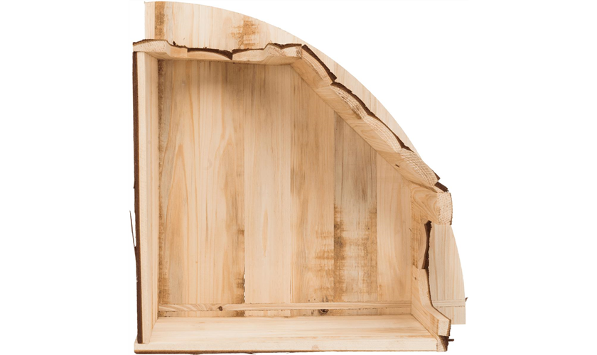 Eckhaus Jesper Art.-Nr.: 62044, Maße: 52 x 18 × 37/37 cm, für z. B. Kaninchen