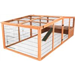 Freilaufgehege XL mit Abdeckung Art.-Nr.: 62285, Maße: 233 × 79 × 116 cm, für z. B.: Meerschweinchen, Kaninchen