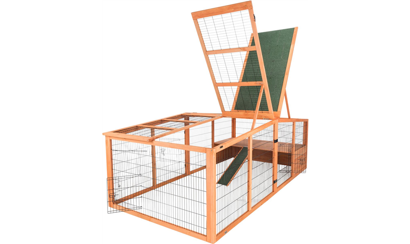 Freilaufgehege XL mit Abdeckung Art.-Nr.: 62285, Maße: 233 × 79 × 116 cm, für z. B.: Meerschweinchen, Kaninchen