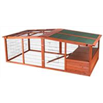 Freilaufgehege XL mit Abdeckung Art.-Nr.: 62285, Maße: 233 × 79 × 116 cm, für z. B.: Meerschweinchen, Kaninchen