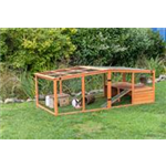 Freilaufgehege XL mit Abdeckung Art.-Nr.: 62285, Maße: 233 × 79 × 116 cm, für z. B.: Meerschweinchen, Kaninchen