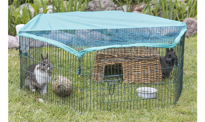 Jungtiergehege mit Schutznetz Art.-Nr.: 6242, Maße: ø 116 × 38 cm
