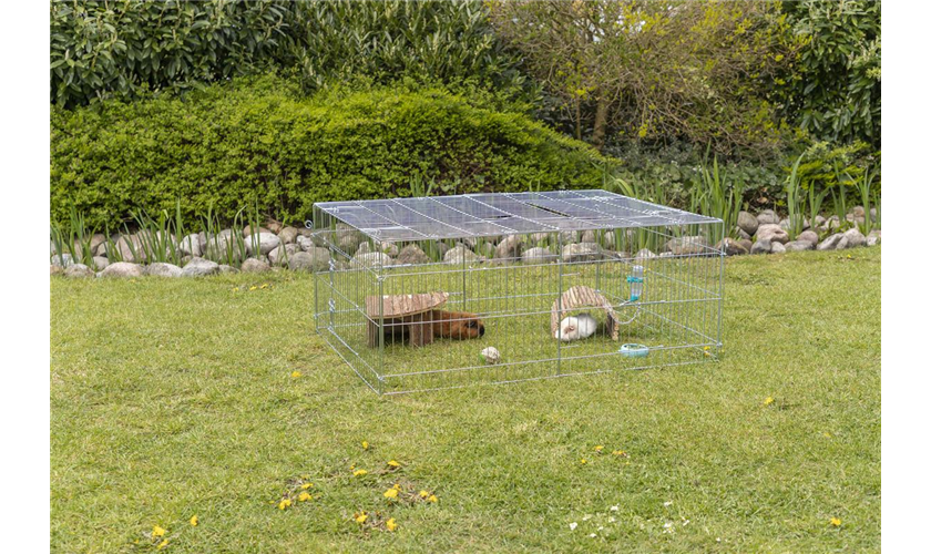Freilaufgehege mit Abdeckung Art.-Nr.: 62451, Maße: 144 x 58 × 116 cm