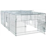 Freilaufgehege mit Abdeckung Art.-Nr.: 62451, Maße: 144 x 58 × 116 cm