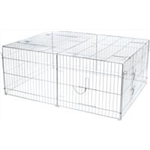 Freilaufgehege mit Abdeckung Art.-Nr.: 62451, Maße: 144 x 58 × 116 cm