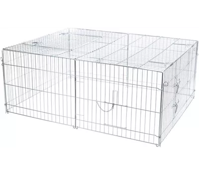 Freilaufgehege mit Abdeckung