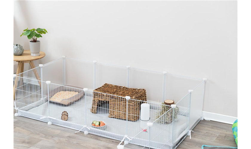 Indoor Freilaufgehege Art.-Nr.: 62460, Maße: 140 × 35 × 70 cm, für z. B.: Meerschweinchen, Kaninchen