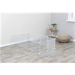 Indoor Freilaufgehege Art.-Nr.: 62460, Maße: 140 × 35 × 70 cm, für z. B.: Meerschweinchen, Kaninchen