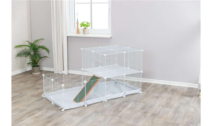 Indoor Freilaufgehege Art.-Nr.: 62460, Maße: 140 × 35 × 70 cm, für z. B.: Meerschweinchen, Kaninchen