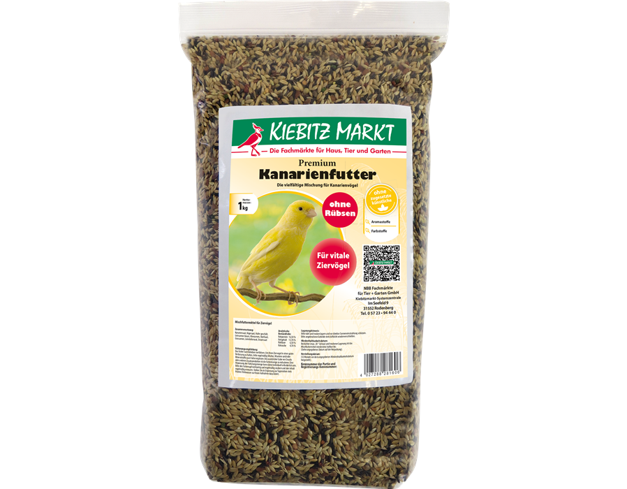 Kiebitzmarkt Premium Kanarienfutter ohne Rübsen 1 kg