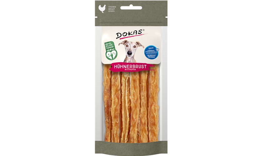 Dokas Dog Snack Hühnerbrust in Streifen 50 g