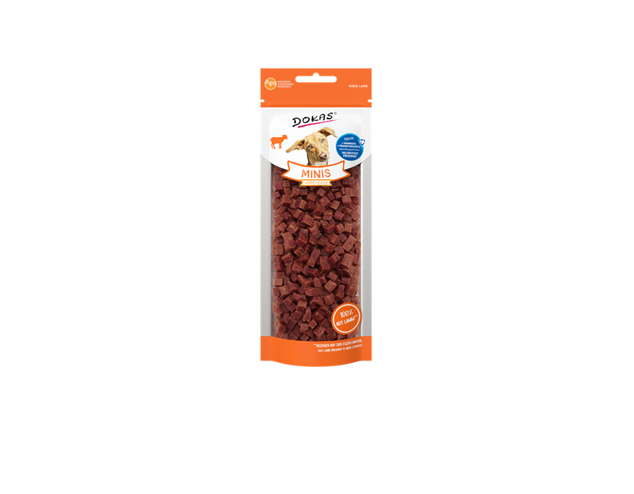 Dokas Dog Snack Minis Lammfleisch 70g 70 g