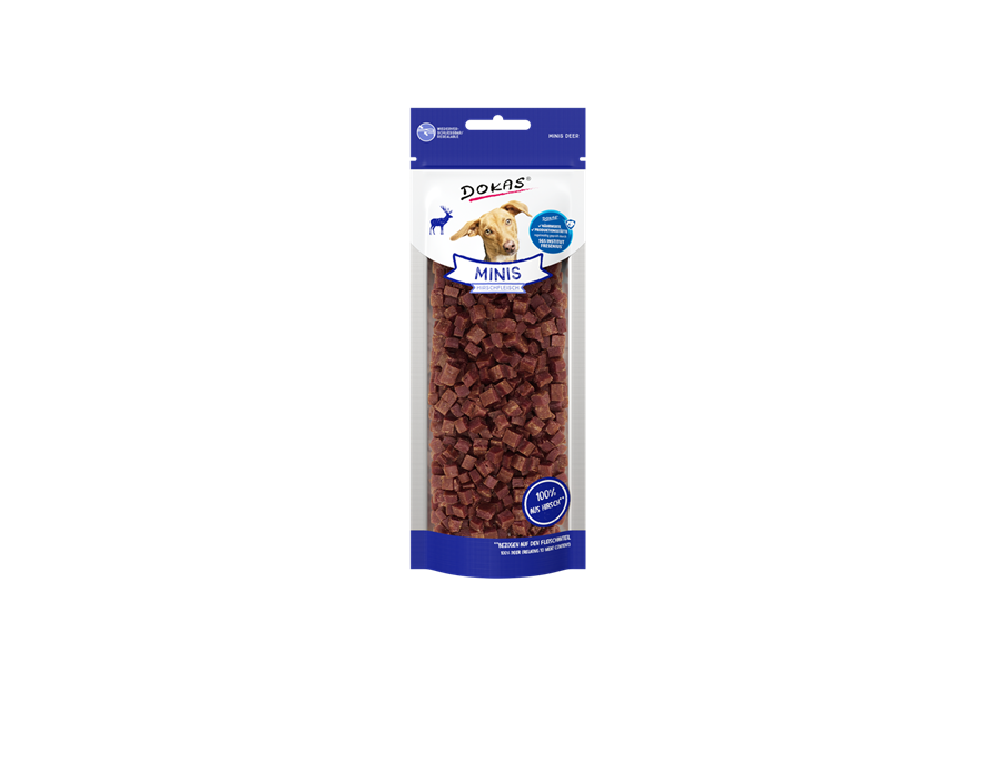 Dokas Dog Snack Minis Hirschfleisch 60 g 60 g