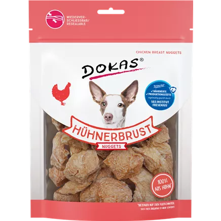 Dokas Dog Snack Hühnerbrust Nuggets 110g