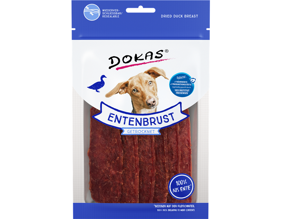 Dokas Dog Snack Entenbrustfilet getrocknet 70 g 70 g