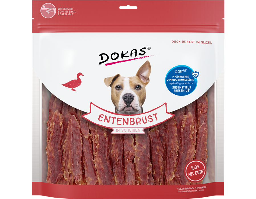 Dokas Dog Snack Entenbrust in Scheiben 900g 900 g
