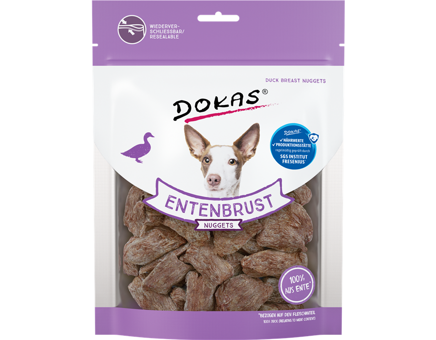 Dokas Dog Snack Entenbrust Nuggets gefriergetrocknet 110 g 110 g