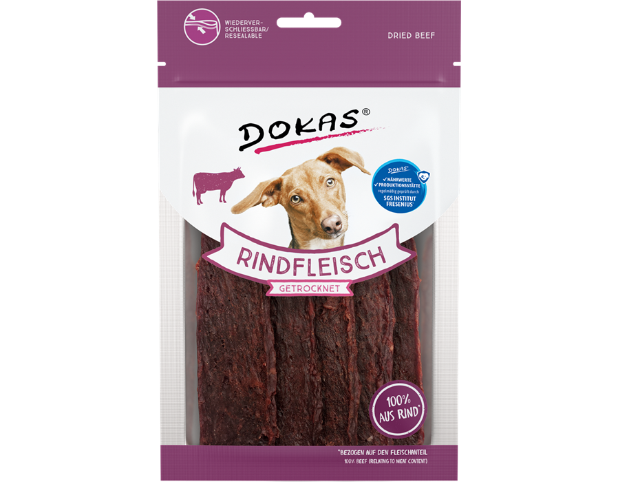 Dokas Dog Snack Rindfleisch getrocknet 70 g 70 g