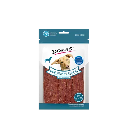 Dokas Dog Snack Pferdefleisch getrocknet 60 g