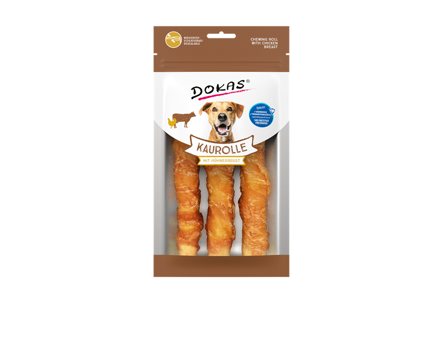 Dokas Dog Snack Kaurolle mit Hühnerbrust Medium 150 g 150 g