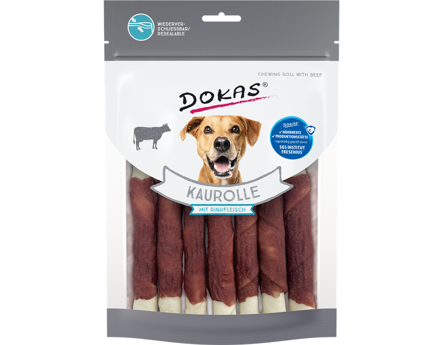 Dokas Dog Snack Kaurolle mit Rindfleisch 190g 190 g