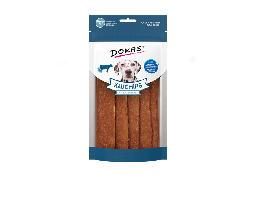 Dokas Dog Snack Kauchips mit Entenbrust 175 g 175 g