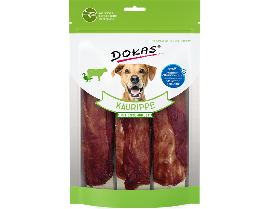 Dokas Dog Snack Kaurippe mit Entenbrustfilet 210g 210 g