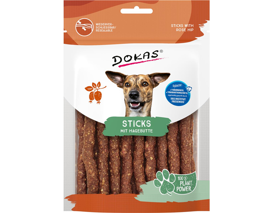 Dokas Dog Snack Sticks mit Hagebutte 105g 105 g