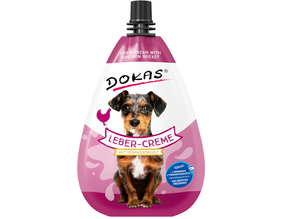Dokas Dog Snack Leber-Creme mit Hühnerbrust 85 g 85 g