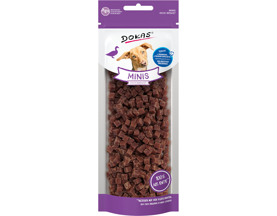 Dokas Dog Snack Minis Entenbrust 70g 70 g