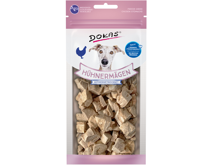 Dokas Dog Snack Hühnermägen gefriergetrocknet 20 g 20 g