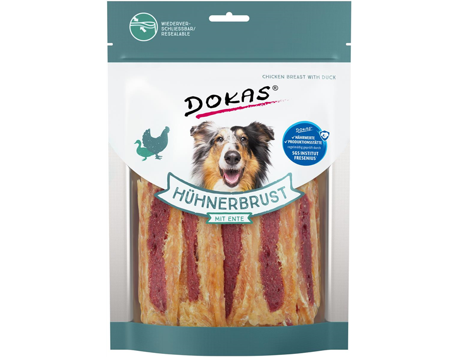 Dokas Dog Snack Hühnerbrustfilet mit Ente 220 g 220 g