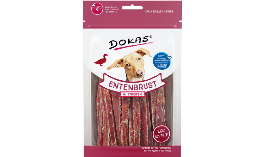 Dokas Dog Snack Entenbrust in Streifen 70 g